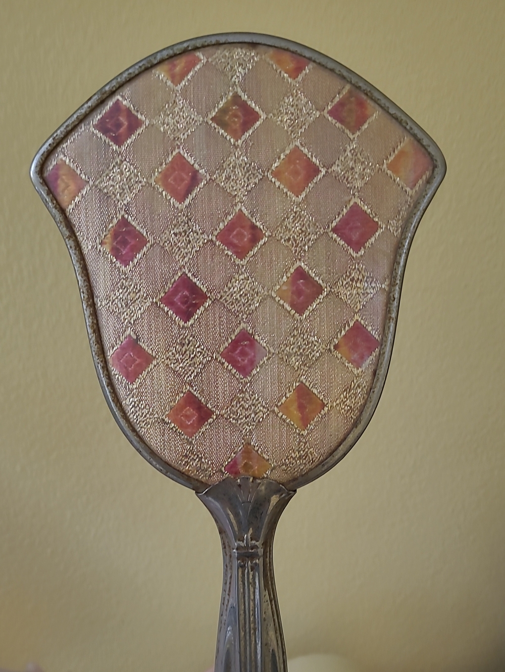 RARE FIND MCM Hollywood Regency Harlequin Gold Toned Hair Brush - Picture 4 of 6